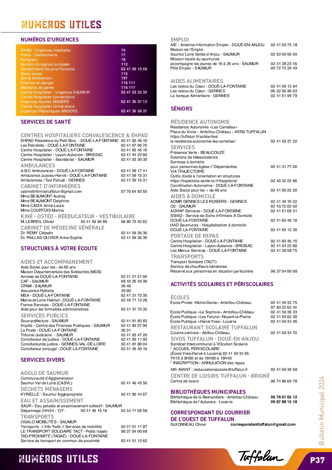 Numéro utile
